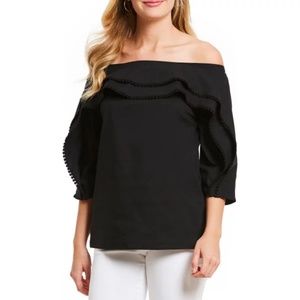 WESTBOUND OFF SHOULDER RUFFLED TOP 🆕